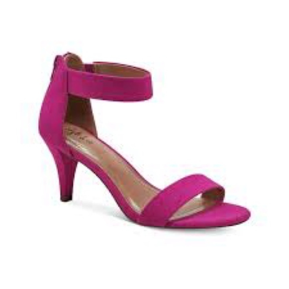 Women’s Style & Co Paycee Raspberry Pink Faux Suede Ankle Strap Pumps Size 10 US - Picture 2 of 11